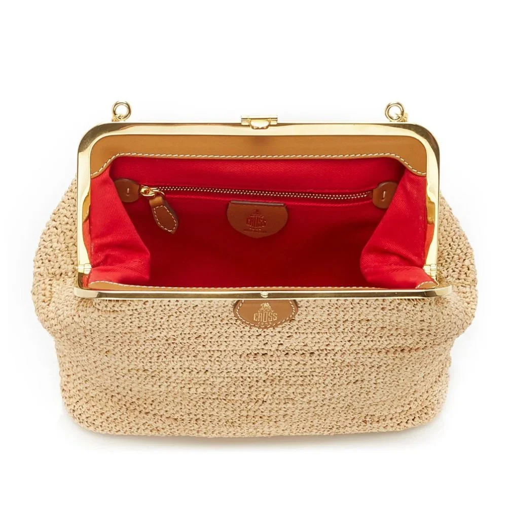 MUST SELL - NIB/NWT! Mark Cross Susanna Raffia Shoulder Bag - MSRP $2200 - Picture 6 of 13